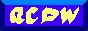 a blue badge with yellow 'acdw' text